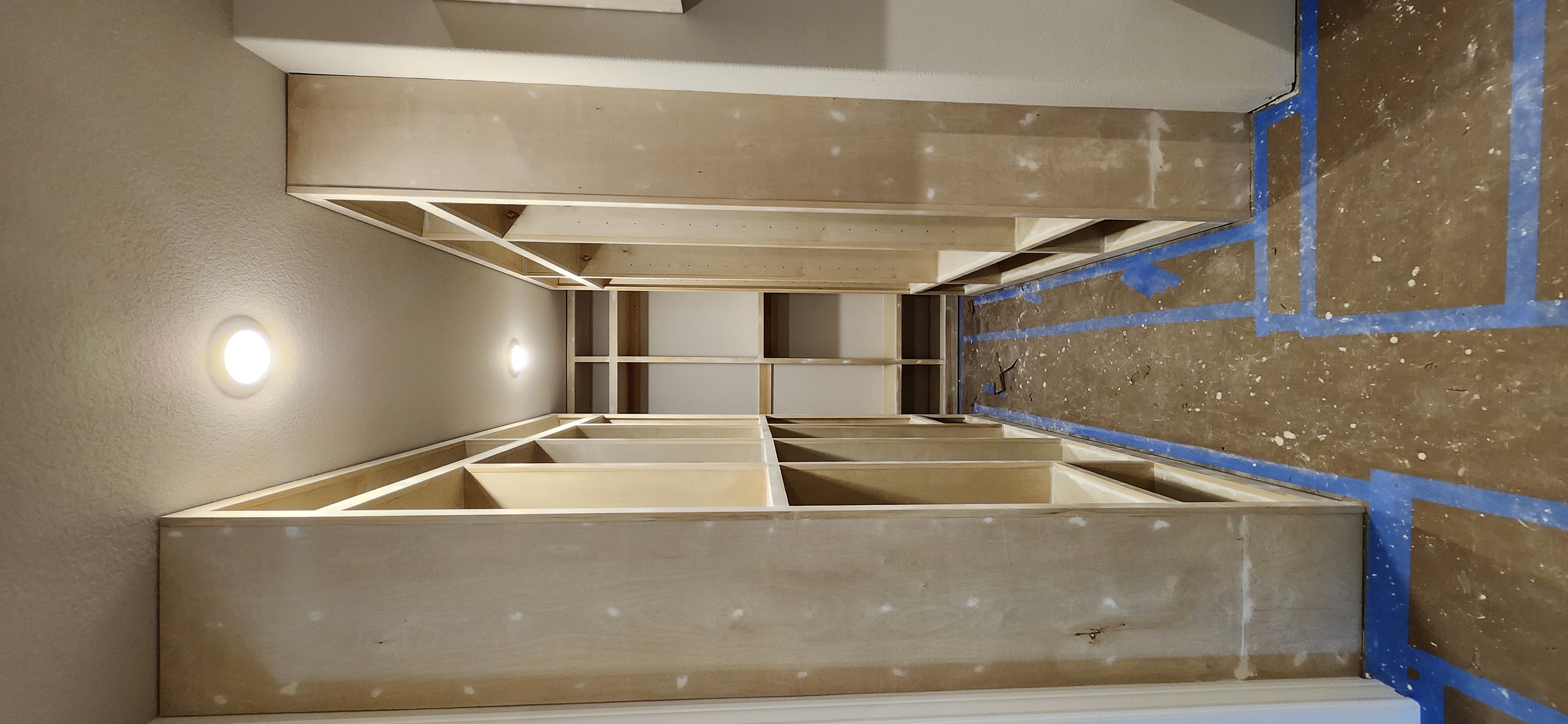 Hallway closet both sides