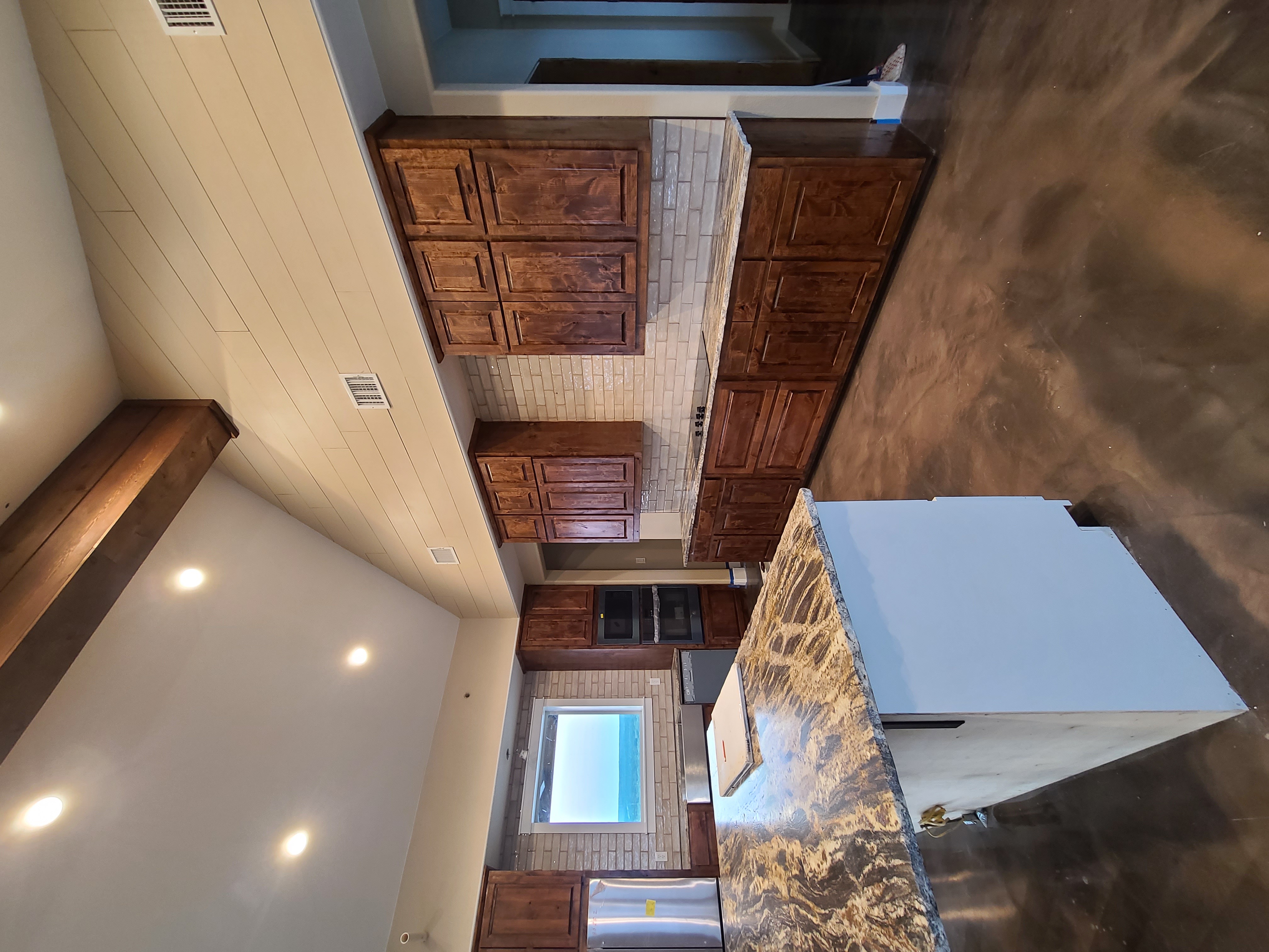Ranch kitchen vaulted ceiling